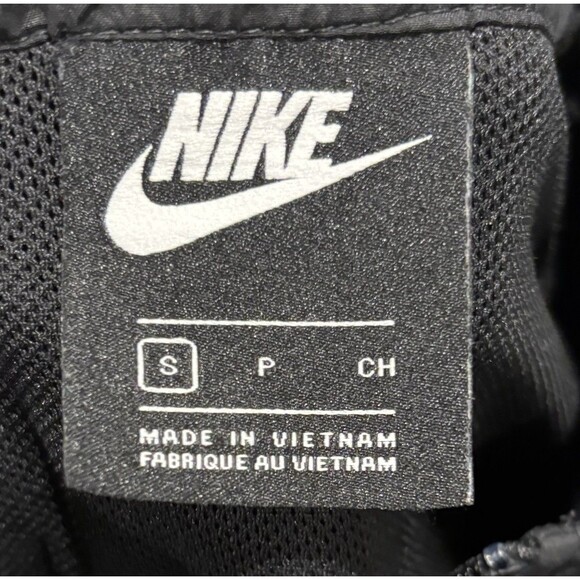 Nike Windbreaker Jacket Womens Small S Black Gray White 1/2 Zip Lined Retro - Picture 5 of 7